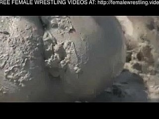 Girls wrestling down be transferred to mud