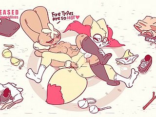 Pokemon Lopunny Dominating Braixen with reference to Wrestling  by Diives