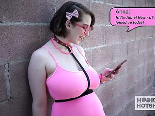 Huge tits teen slut Anna Burn gets rammed off out of one's mind their way date