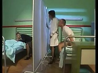 Female nurse into fragments a hot convalescent home 4-way