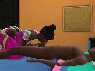 A madrasta indiana encontra seu enteado virgem dormindo depois de voltar para casa attain trabalho e chupa seu pau enquanto ele dorme depois fode com ele e a engravidar - Desi Big Boobs