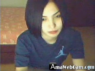 Flavourful Korean girl, horny aloft webcam