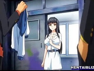 Schoolgirl hentai hard poked overwrought poked with the addition of facial cum overwrought bandits